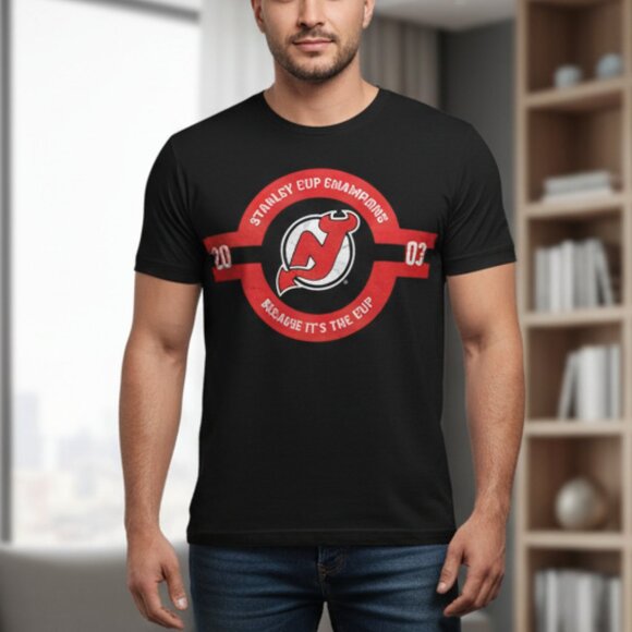 Black NHL Coors Light New Jersey Devils Shirt - Picture 1 of 1